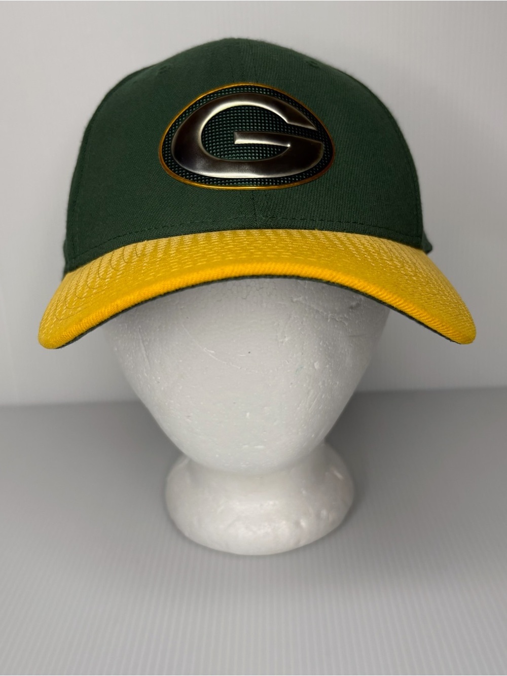 New Era NFL Green Bay Packers 39Thirty Flex Fit Hat Medium-Large Green Gold